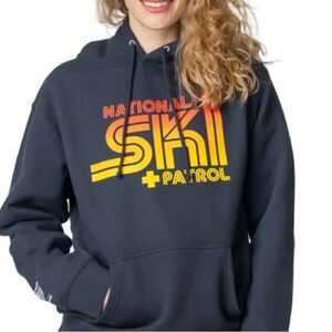 NSP Unisex Fresh Tracks Hoodie Black XL NWT